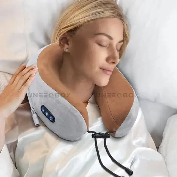 U-Travel Pillow Massager – Portable Neck & Shoulder Relief for Travel & Hom