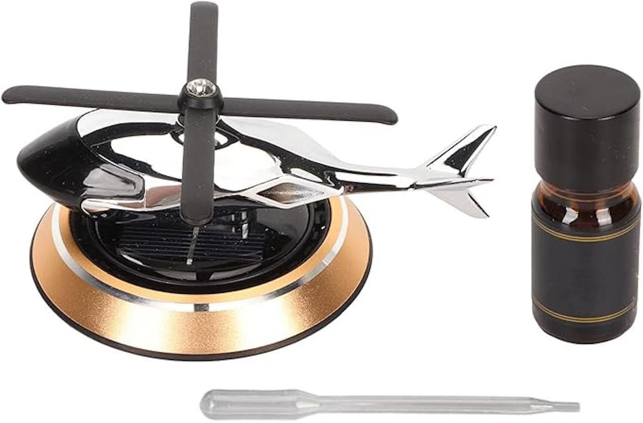 Solar Helicopter Car Freshener β Dynamic Dashboard Decor (with Perfume)