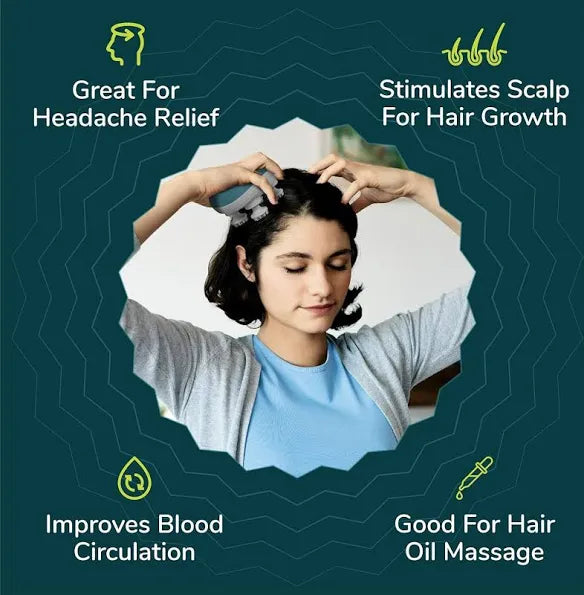 Caresmith Scalp Massager: Rechargeable Head Massager for Relaxation and Hair Care