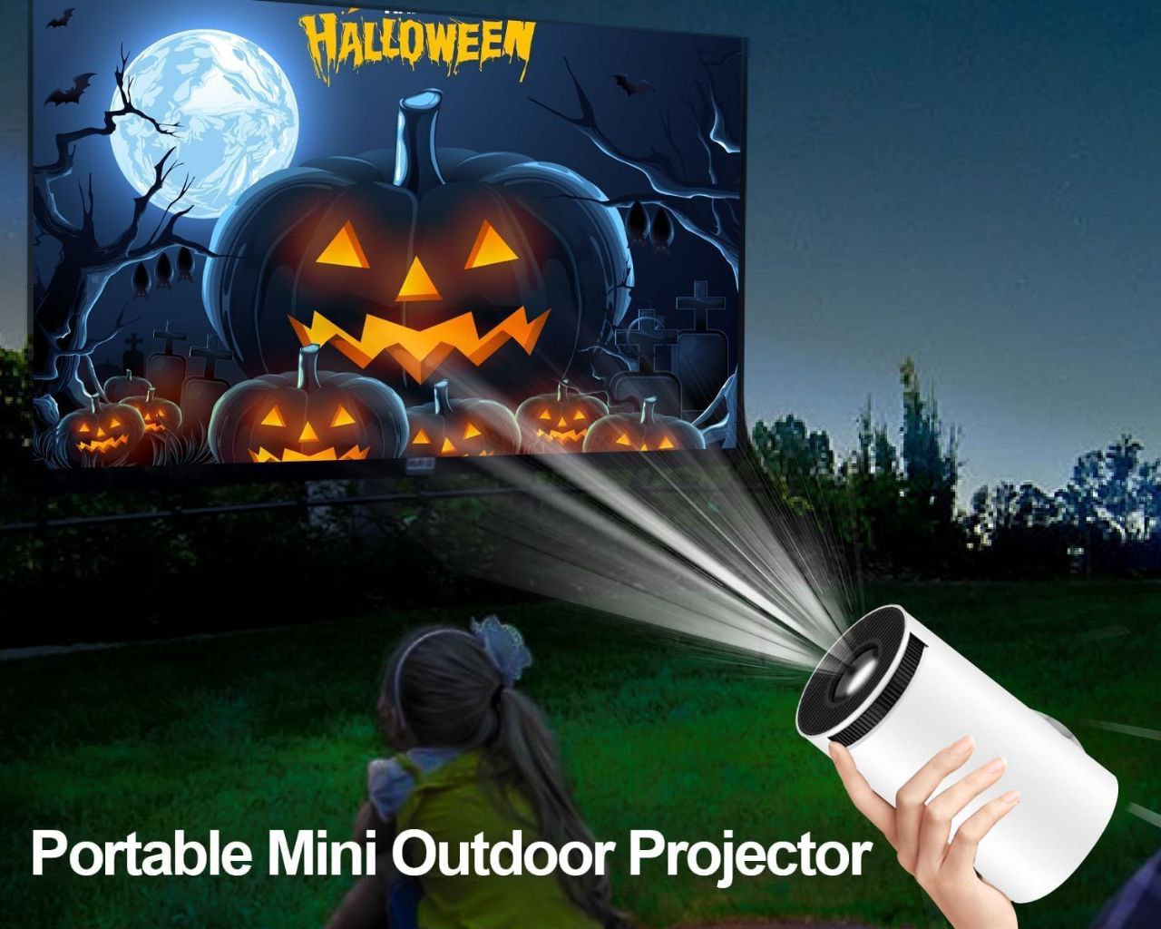 Portable Smart Mini Projector with 4K Decoding