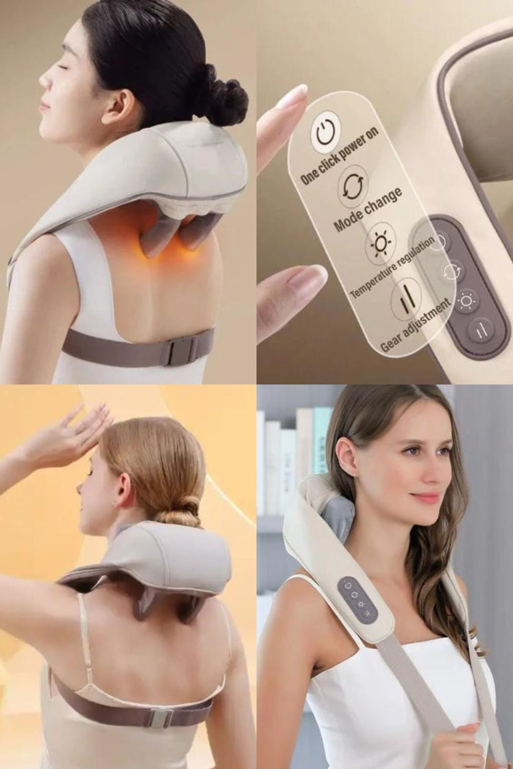 Wireless Heated Neck & Shoulder Massager🤍✨