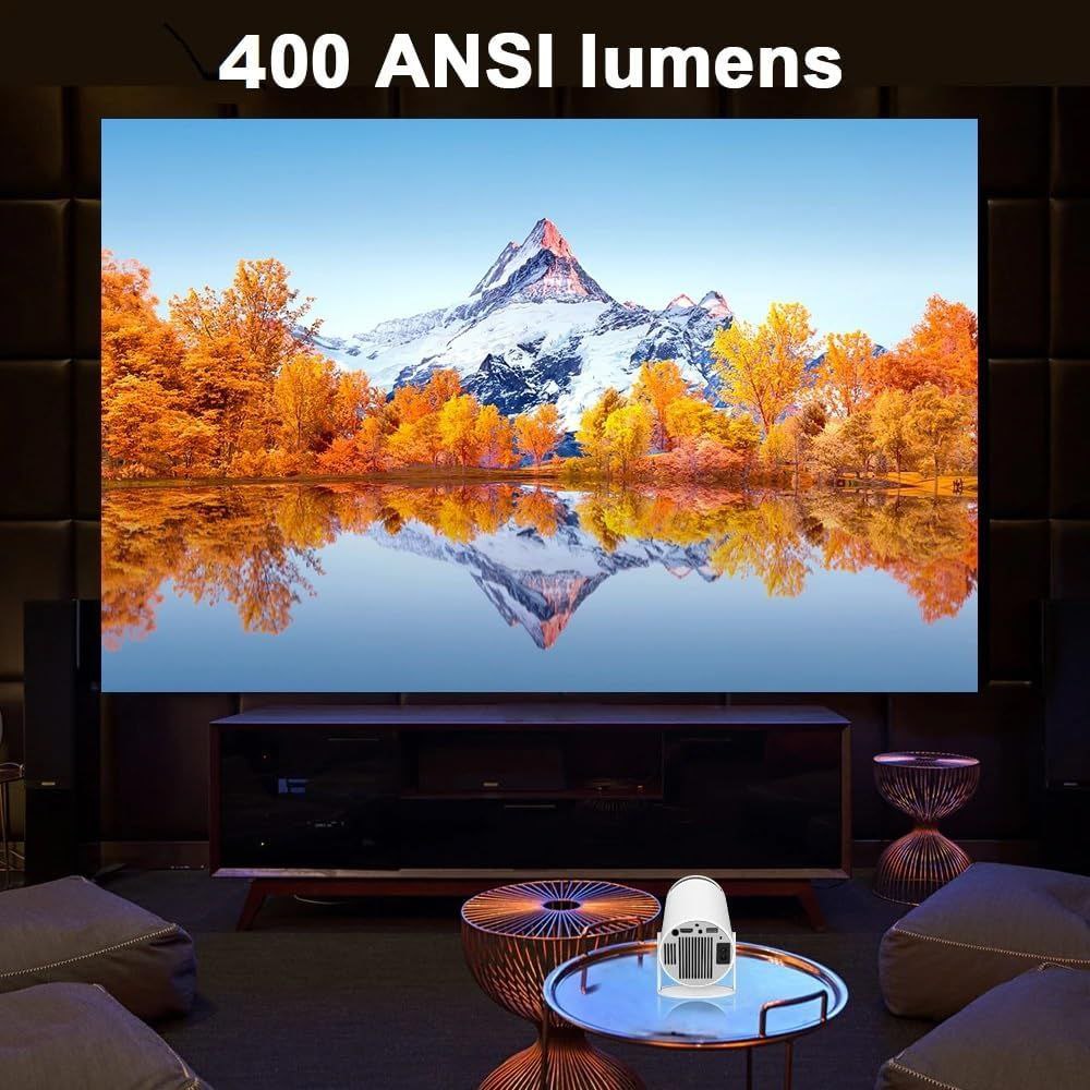 Portable Smart Mini Projector with 4K Decoding