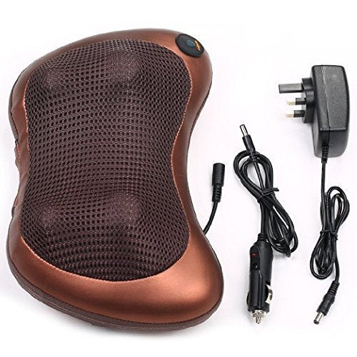 Electric Shiatsu Massage Pillow with Heat Therapy(Neck, Back, Shoulder, Leg & Car Use)