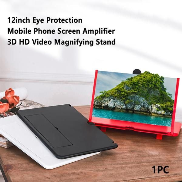 12-inch Mobile Phone Screen Amplifier – 3D HD Video Magnifying Stand