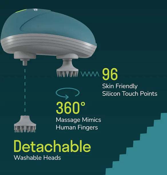 Caresmith Scalp Massager: Rechargeable Head Massager for Relaxation and Hair Care