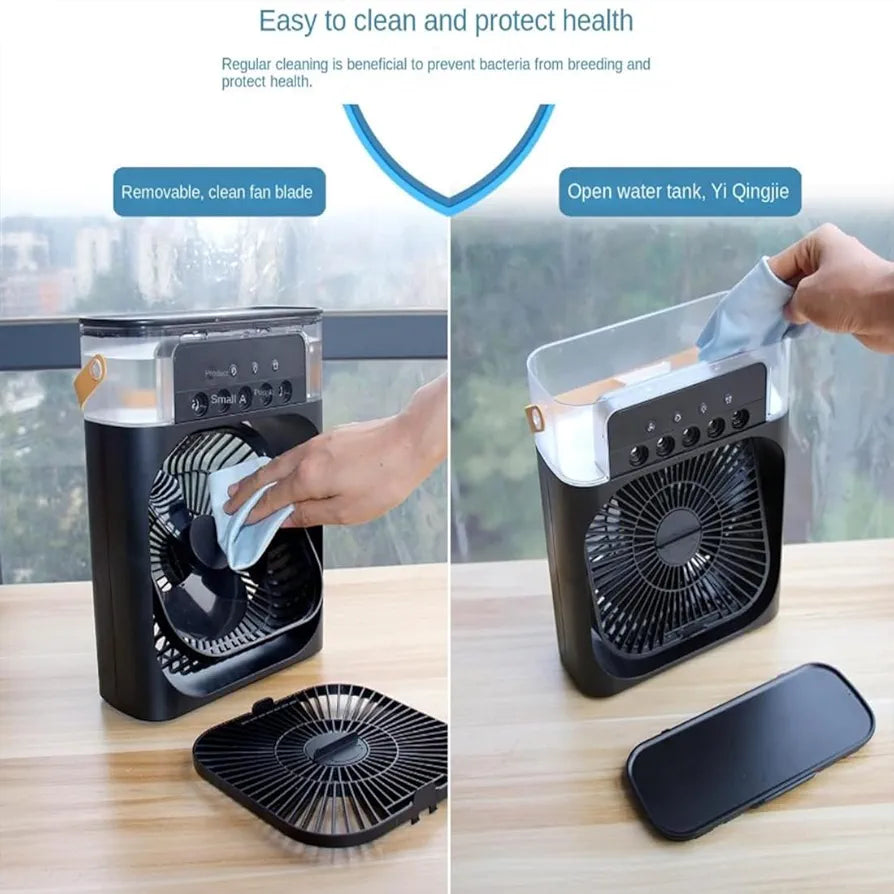 Portable Air Cooler Fan with 600ml Water Tank