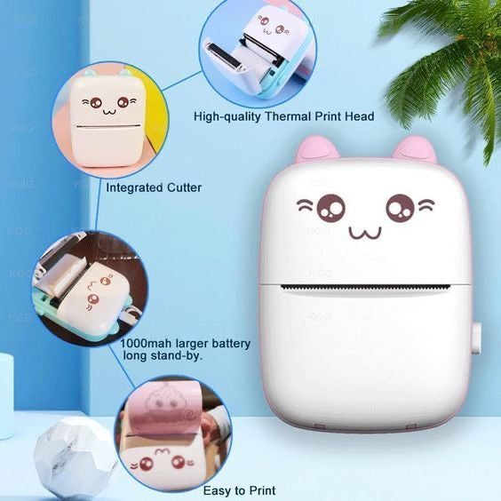Mini Portable Thermal Printer Wireless Bluetooth Printer