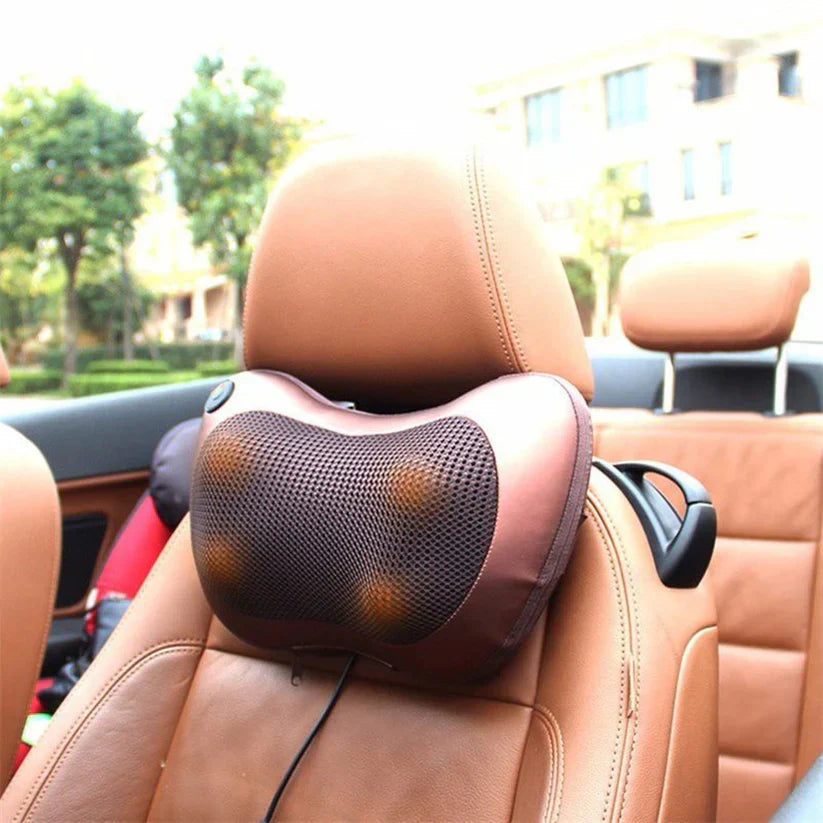 Electric Shiatsu Massage Pillow with Heat Therapy(Neck, Back, Shoulder, Leg & Car Use)