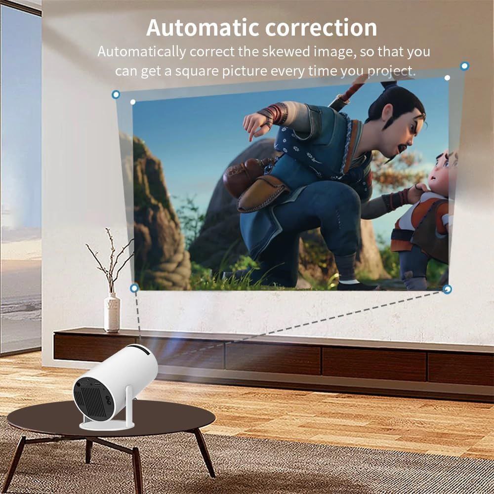 Portable Smart Mini Projector with 4K Decoding