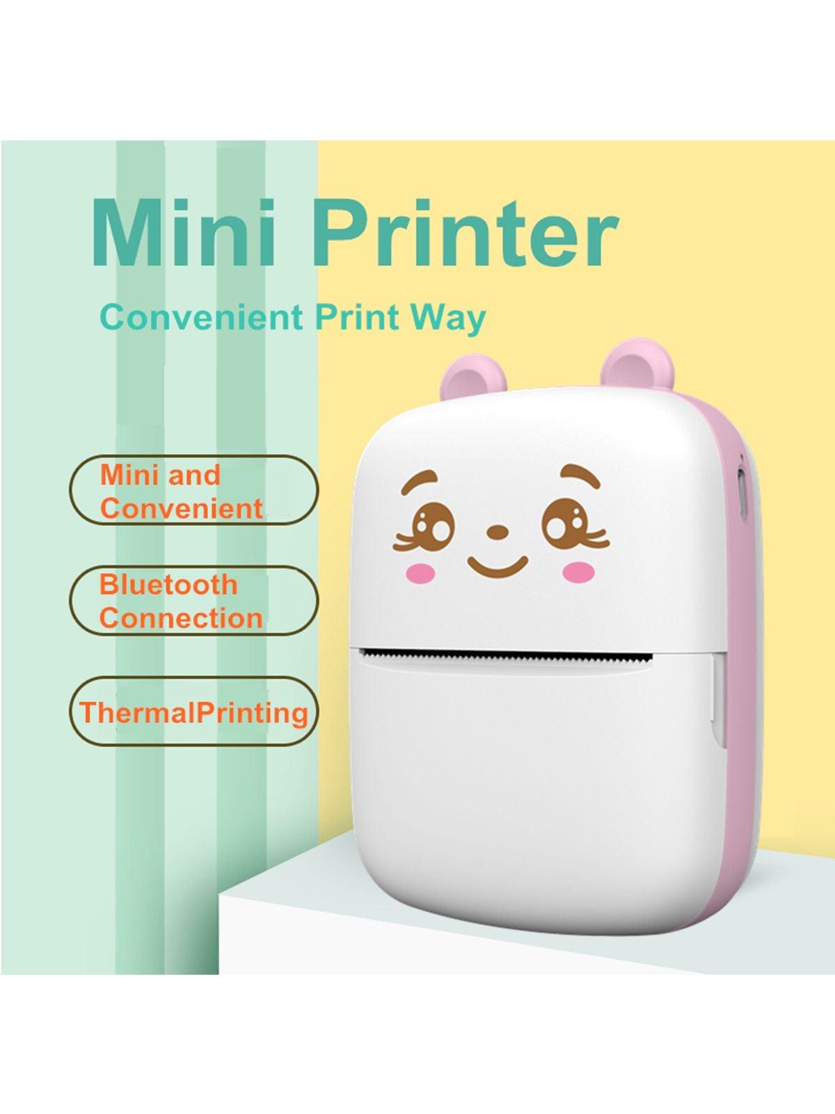 Mini Portable Thermal Printer Wireless Bluetooth Printer