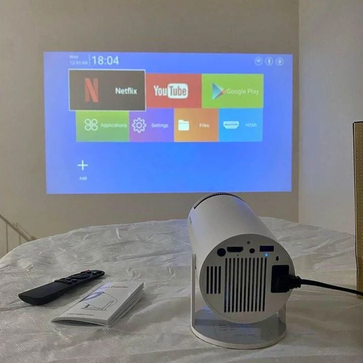 Portable Smart Mini Projector with 4K Decoding