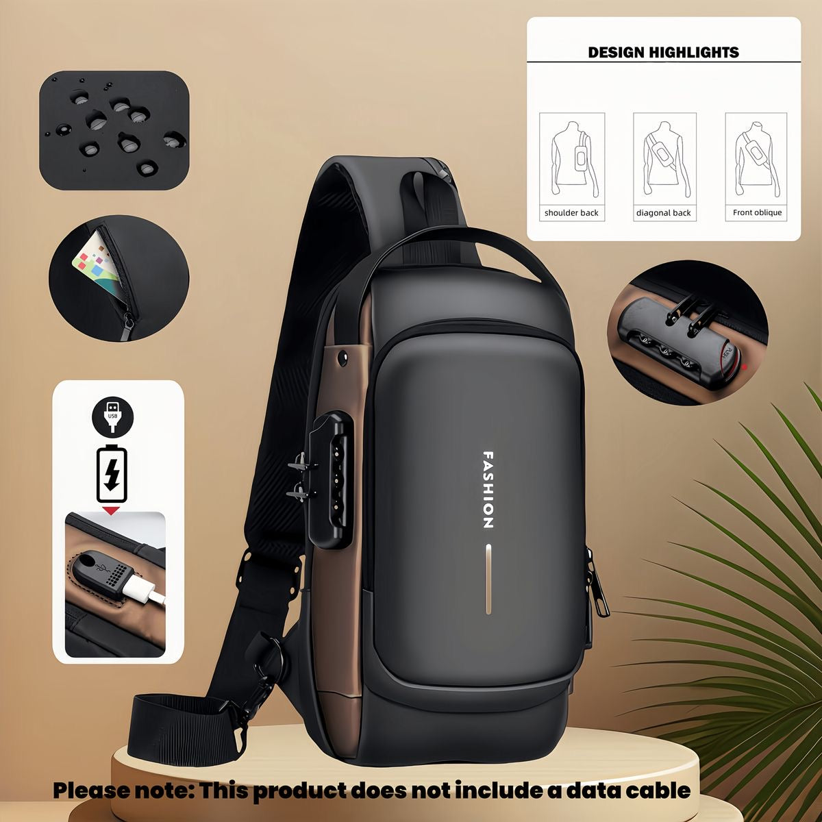 Crossbody Bags Men Multifunctional
Backpack Shoulder Chest Bags
