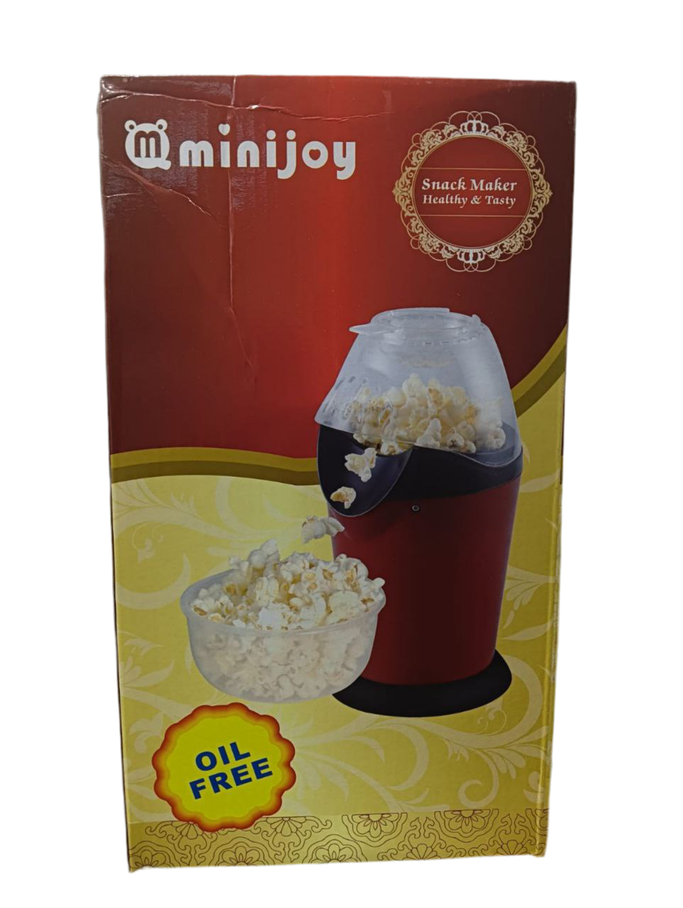 Minijoy Popcorn Maker – Oil-Free & Easy Snacking!