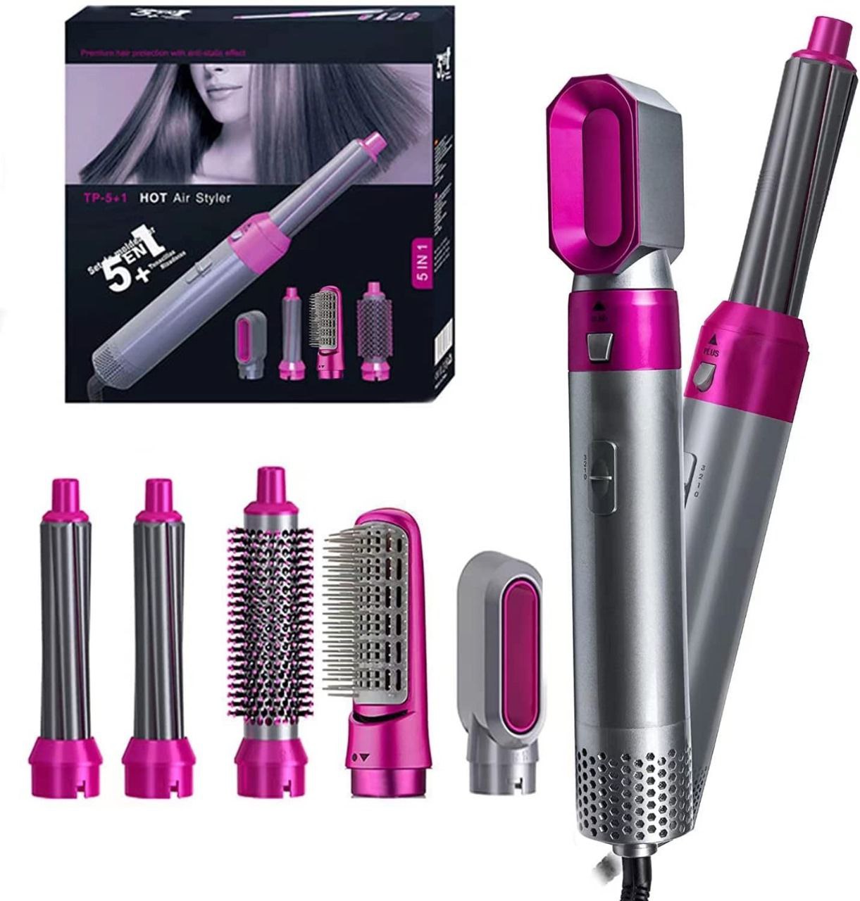 5-in-1 Hot Air Styler – Complete Hair Styling Kit