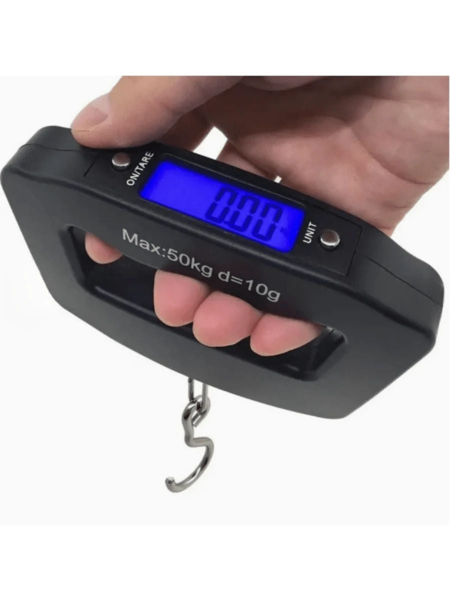 TRIXES Portable Digital Luggage Scales Travel Accessory 50kg Suitcase Weight Measure