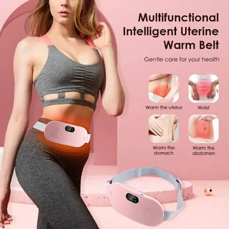 Period Cramp Relief Massager With Heating Pad For Abdominal Pain|Cramp free- Period Cramp Relief Heater & Massager