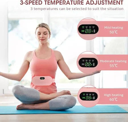 Period Cramp Relief Massager With Heating Pad For Abdominal Pain|Cramp free- Period Cramp Relief Heater & Massager